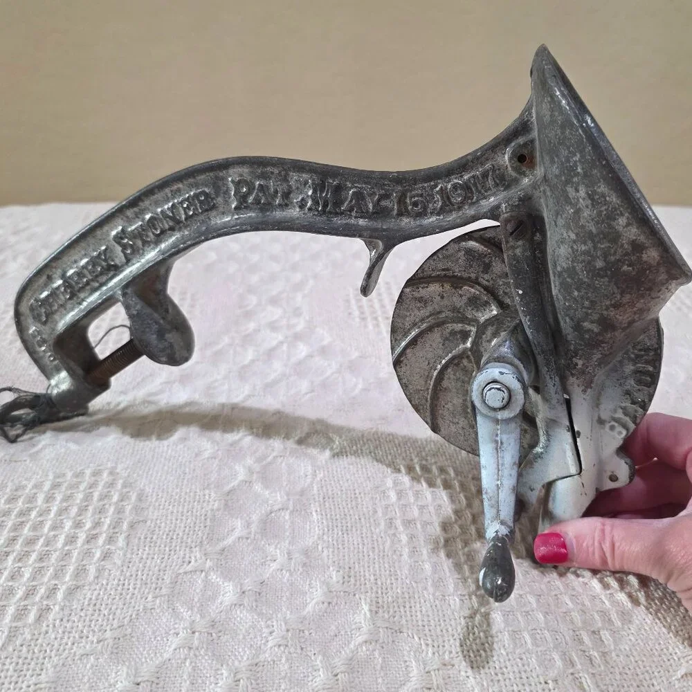 Antique Enterprise Cherry Stoner No 118 Philadelphia PA  USA 1917 Pat Cast Iron